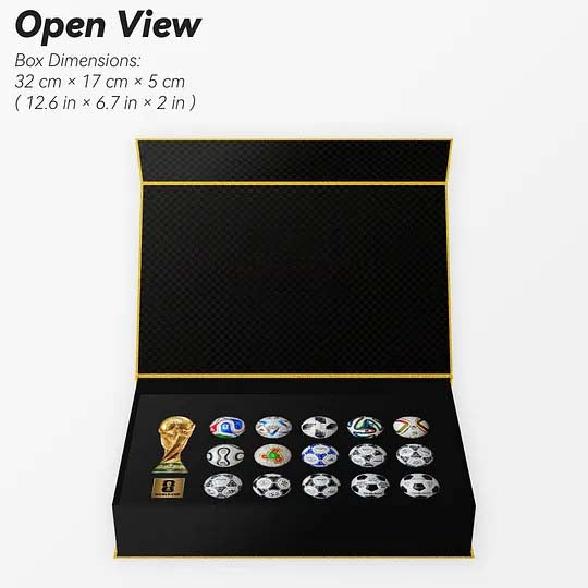 Historic Football Mini Ball Collection Display Set