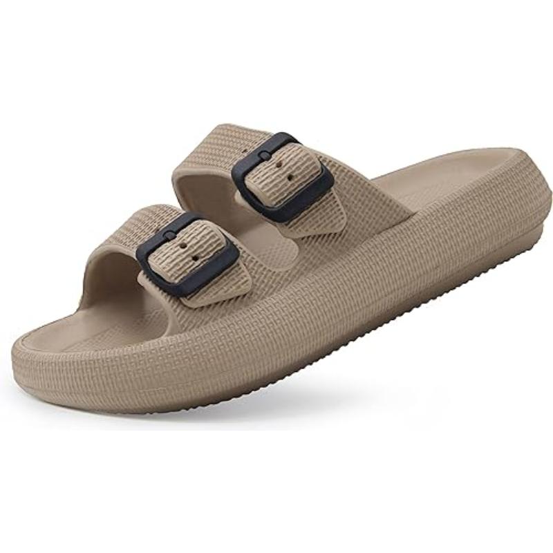 Dual Adjustable Buckles Unisex Sandals