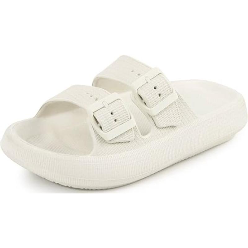 Dual Adjustable Buckles Unisex Sandals