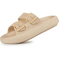 Soft Adjustable Dual Buckle Unisex Slides