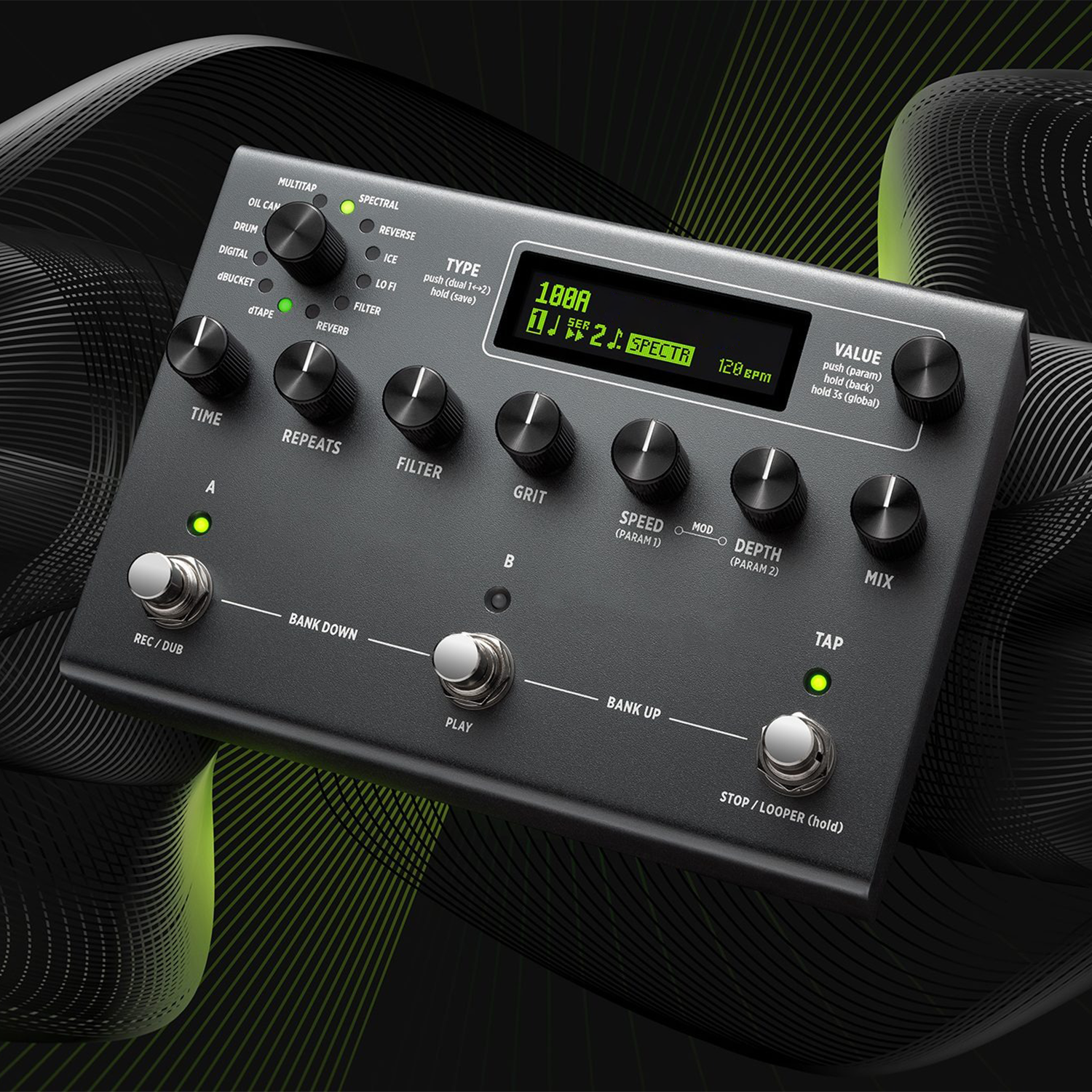 Professional Stereo Delay Effects Pedal – Studio-Quality Sound Processor